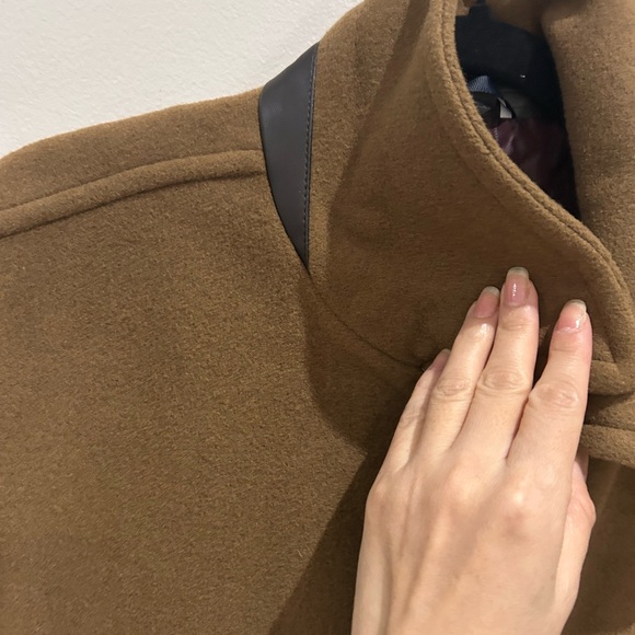 Brand New with Tags Cole Haan Men's Car Coat Wool Blended Caramel Color Size M - Picture 10 of 16